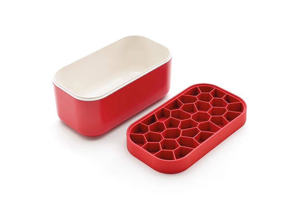 Lékué Ice Box Eiswürfelbox - Red