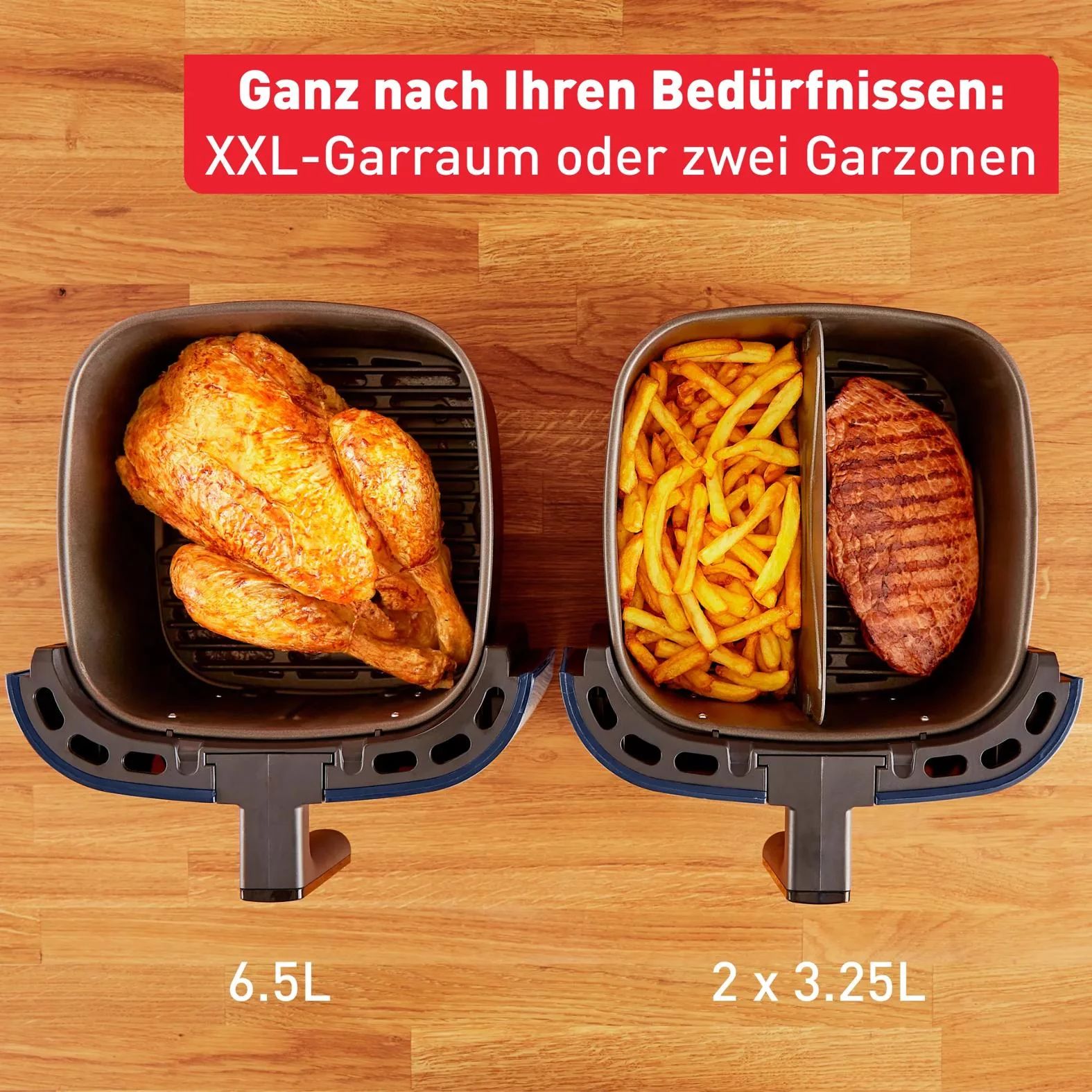 Tefal EY8014 Heißluftfritteuse Easy Fry & Grill XXL (6,2L) - Wanted Blue