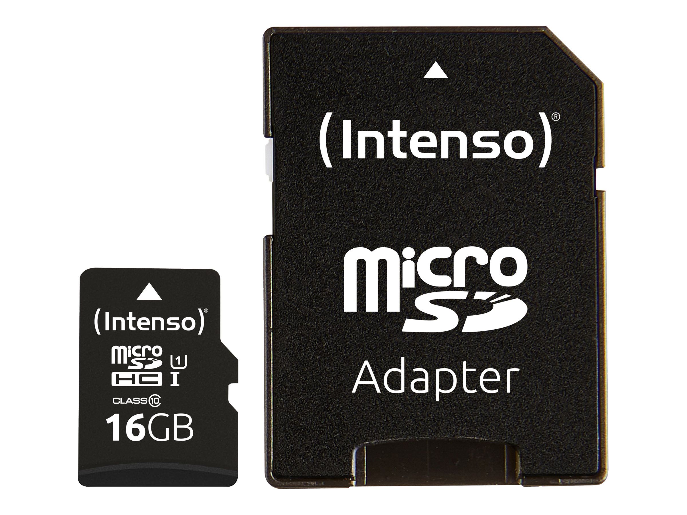 Intenso Performance - Flash-Speicherkarte (microSDHC/SD-Adapter inbegriffen)