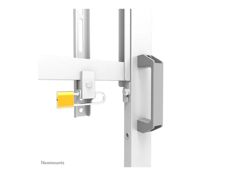 Neomounts FL50-575WH1 - Wagen - robust - für Displayständer - Bodenständer - verriegelbar - Stahl - weiß - Bildschirmgröße: 178.1-301.4 cm (65"-110")