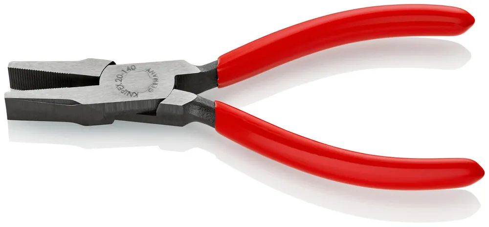 KNIPEX Flachzange mit Kunststoff überzogen schwarz atramentiert 140 mm
