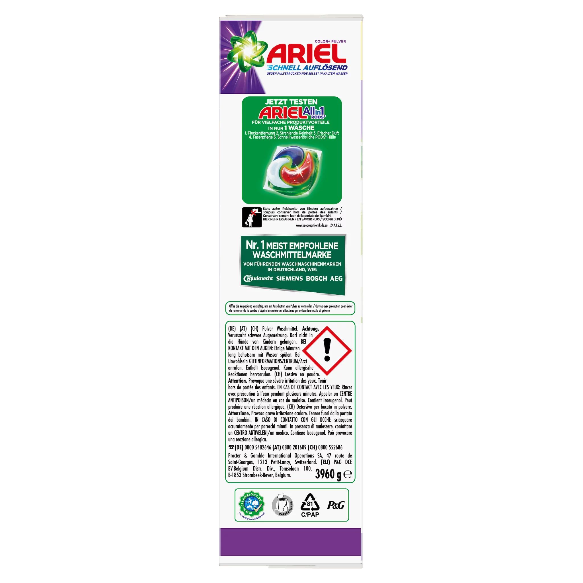 Ariel Pulver Color 3.96KG - 72WL