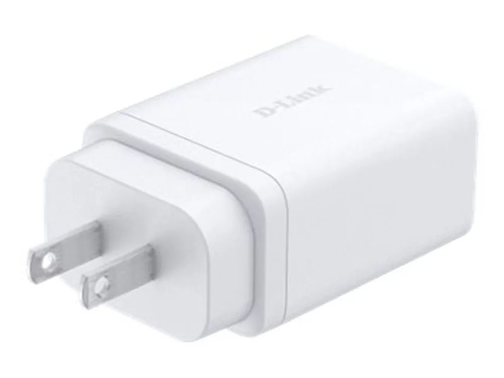D-Link DCP-651 - Netzteil - GaN - 65 Watt - 5 A - PD 3.0, QC 4.0 - 3 Ausgabeanschlussstellen (2 x USB-C, USB Typ A)