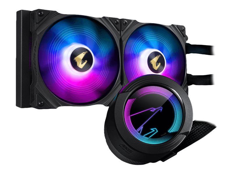 Gigabyte AORUS WATERFORCE 280 - Prozessor-Flüssigkeitskühlsystem - Kühlergröße: 280 mm - (für: LGA2066, LGA2011, LGA1366, LGA1150, LGA1151, LGA1152, LGA1155, LGA1156, LGA1200, LGA1700, TR4, AM4, sTRX4)