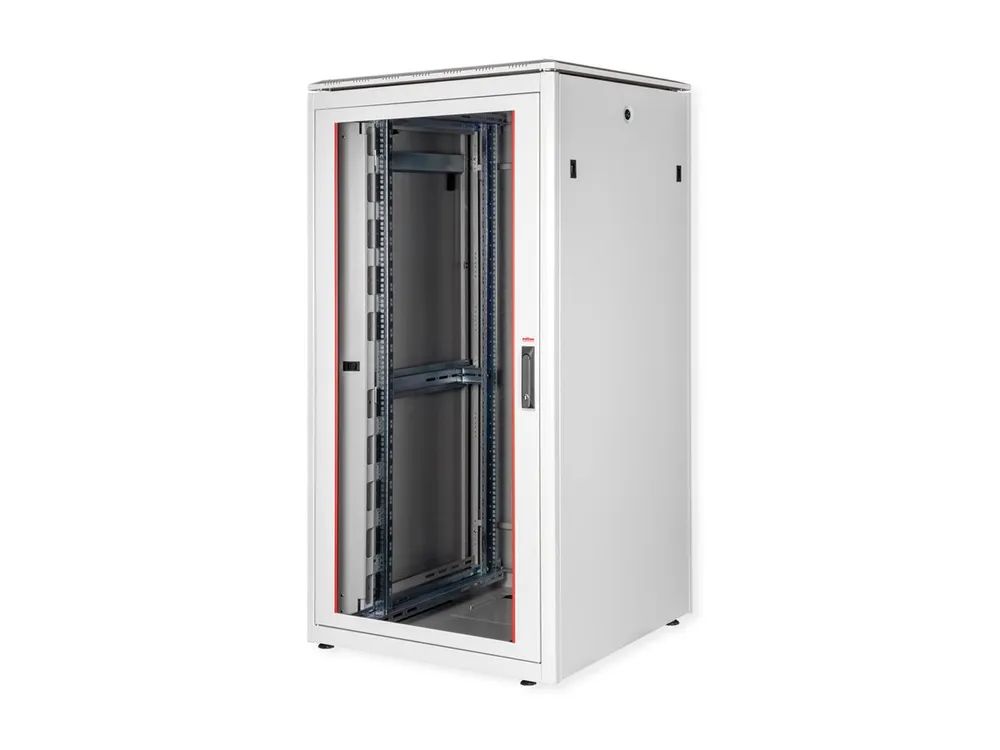 ROLINE Pro - Schrank Netzwerkschrank - mit Glastür, 800 x 800 mm (B x T)