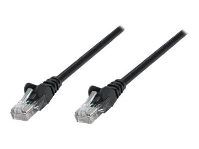 IC Intracom Intellinet Network Patch Cable, Cat6, 15m, Black, CCA, U/UTP, PVC, RJ45, Gold Plated Contacts, Snagless, Booted, Lifetime Warranty, Polybag - Patch-Kabel - RJ-45 (M)