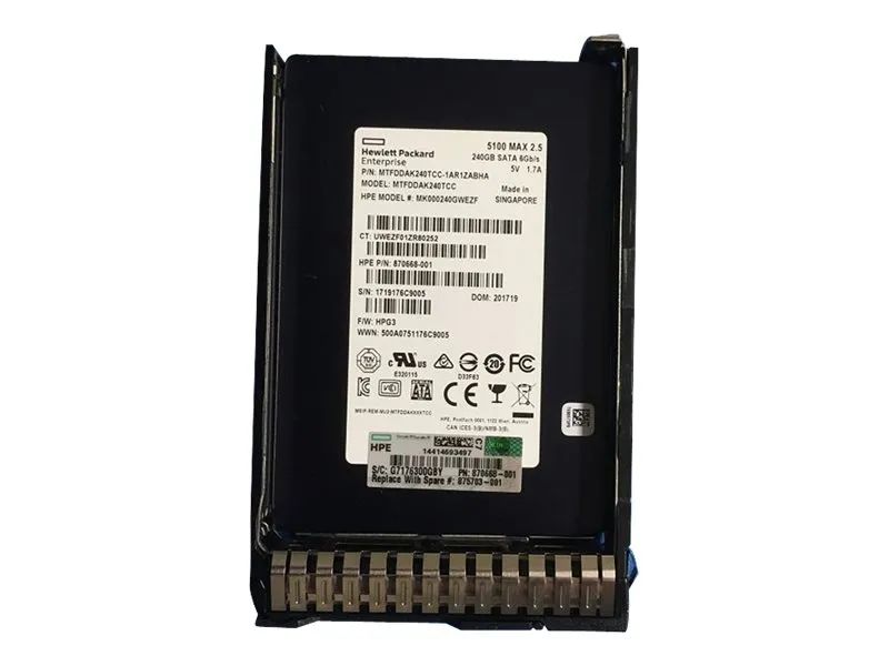 HPE Mixed Use - SSD - 240 GB - Hot-Swap - 2.5" SFF (6.4 cm SFF)