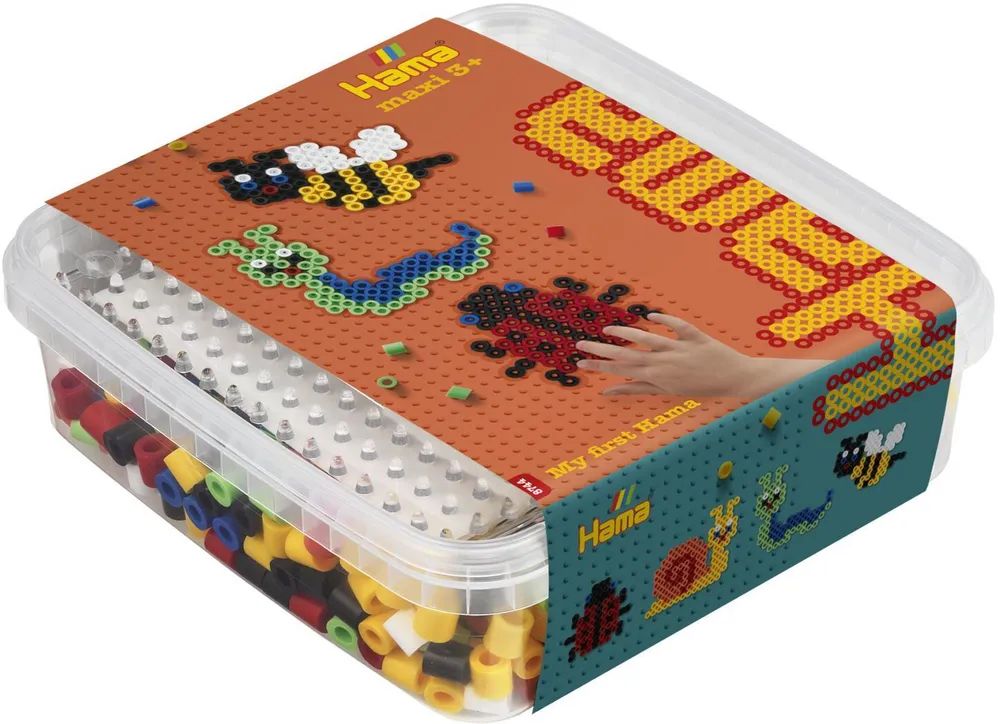 Malte Haaning Plastic A/S HAMA Maxi Perlen Dose Garten 600 Stück