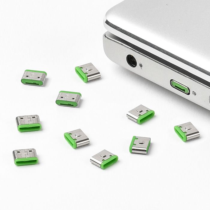 Smart Keeper Mini"USB-C Port" Blocker grün 10 Stk. - Digital/Daten