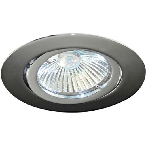 Planlicht NV-EINBAUSPOT 1XGU5,3 MAX.50W / PLANLI RUND CHROM 740015CR