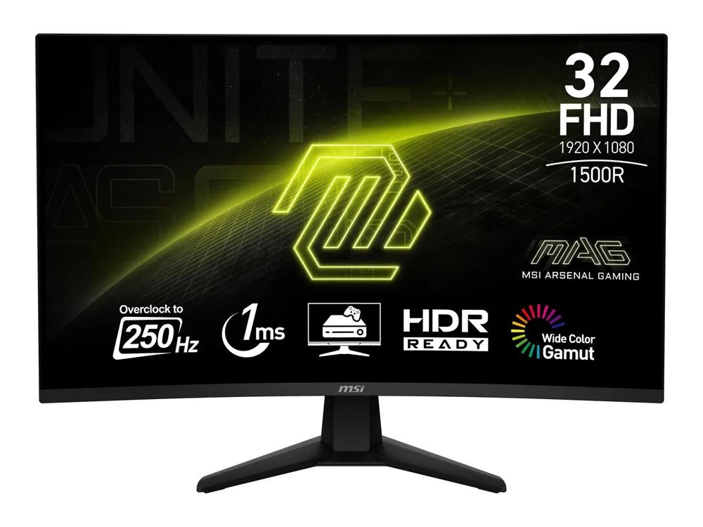 MSI MAG 32C6X - LCD-Monitor - Gaming - gebogen - 81.3 cm (32")