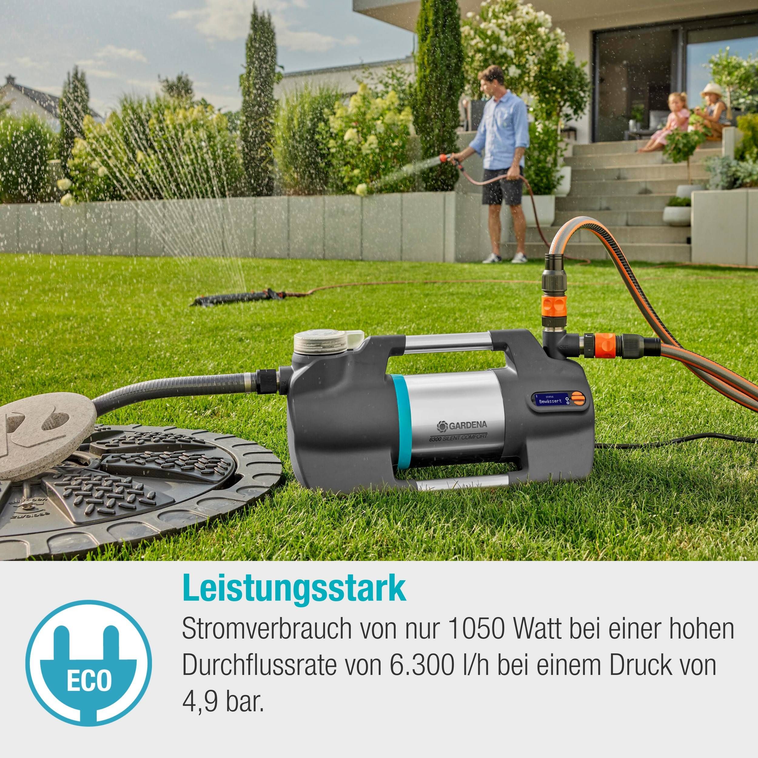 Gardena Gartenpumpe 6300 SilentComfort