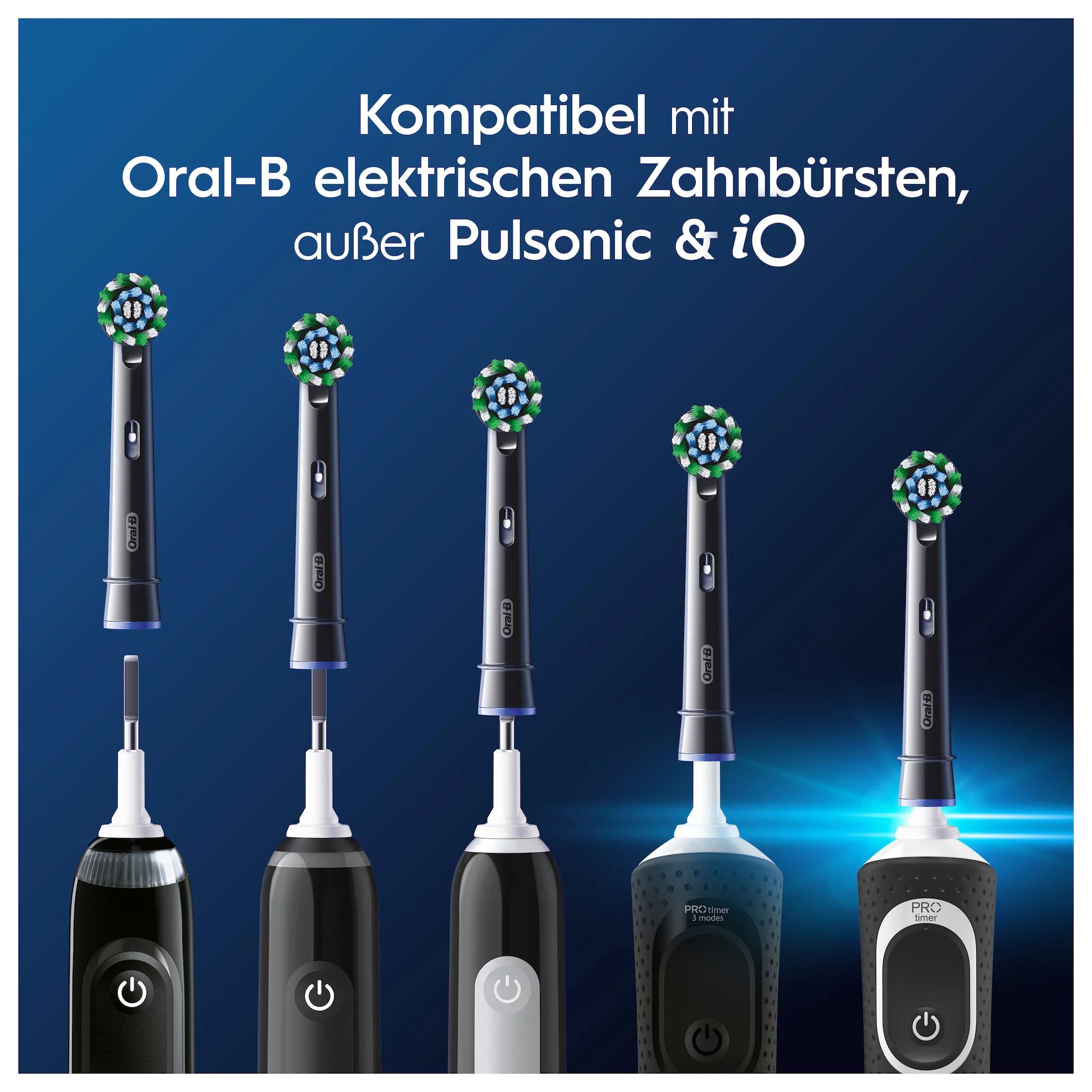 Oral-B Pro CrossAction Schwarz 6er
