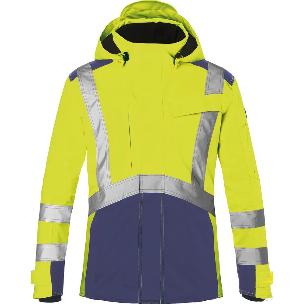 KÜBLER Hardshell-Warnschutzjacke Reflectiq gelb/dunkelblau XL