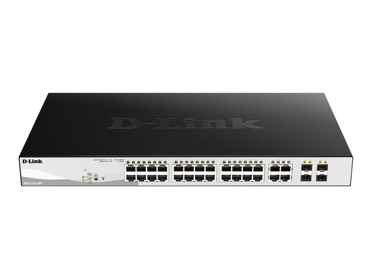 D-Link Web Smart DGS-1210-28P - Switch - L3 - managed - 24 x 10/100/1000 (PoE)