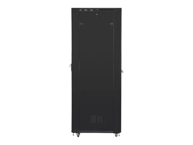 Lanberg Schrank Netzwerkschrank - mit 4 Lüfter, Display - Schwarz, RAL 9004 - 47U - 48.3 cm (19")