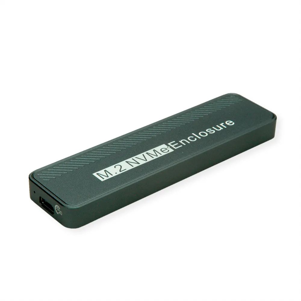 VALUE Externes SSD-Gehäuse, M.2, NVMe zu USB 3.2 Gen 2x2, Typ C
