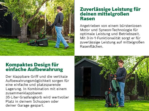Bosch Rotak 18V-34 Akku-Rasenmäher solo