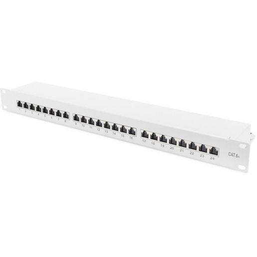 R-TEC PATCHPANEL KAT6A 1HE RAL7035 / RTEC-P PP24K6A 24PORT R-TEC-PP24K6A