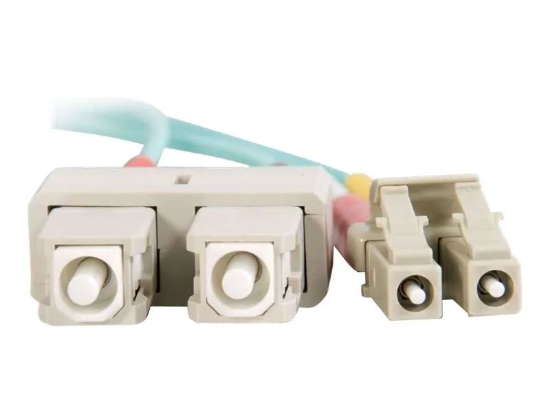 C2G LC-SC 10Gb 50/125 OM3 Duplex Multimode PVC Fiber Optic Cable (LSZH)