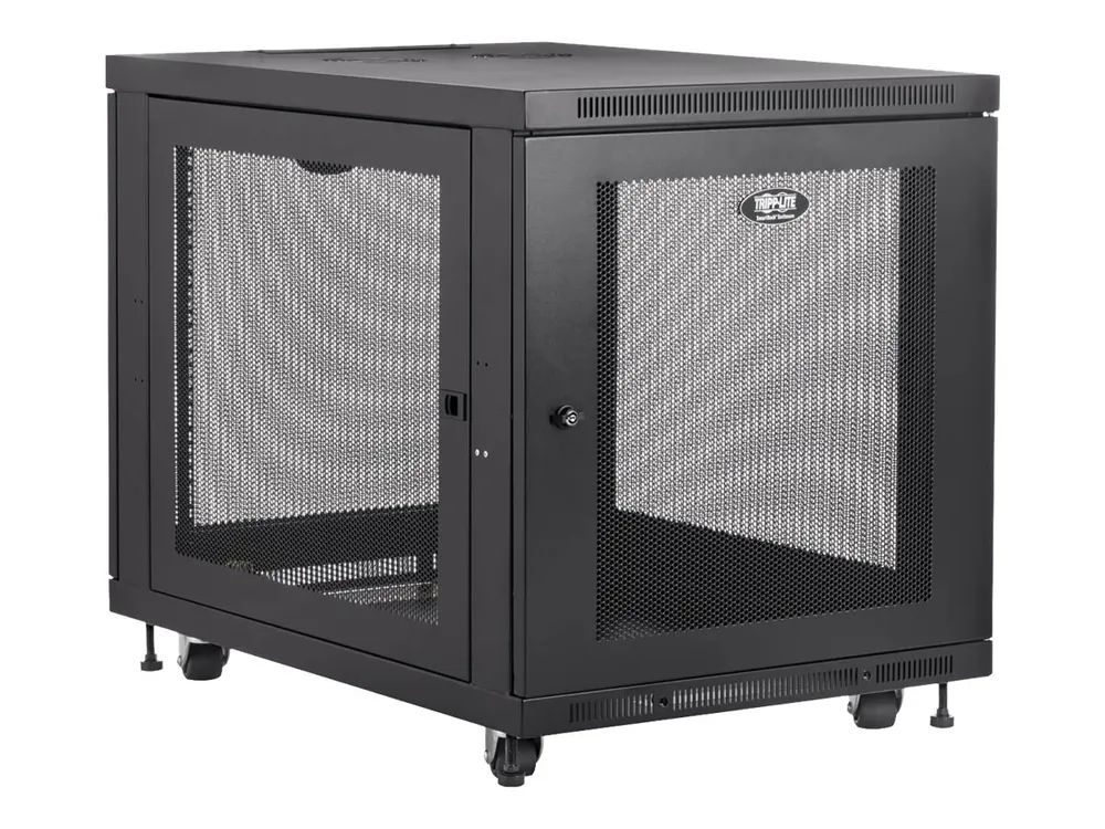Eaton Tripp Lite Series 12U Rack Enclosure Server Cabinet Doors & Sides 300lb Capacity - Schrank Netzwerkschrank - Schwarz - 12U - 48.3 cm (19")