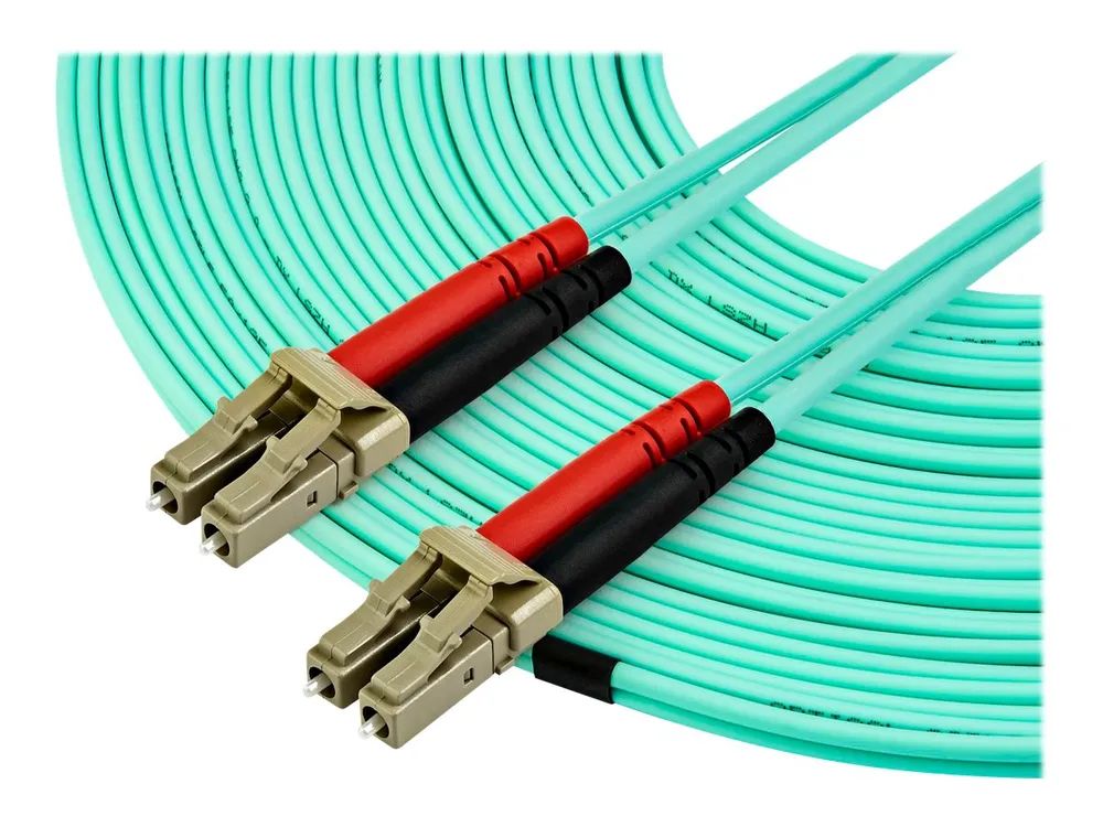 StarTech.com 15 m LC auf LC OM4 Multimode Glasfaserkabel, LWL Patchkabel - Patch-Kabel - LC Multi-Mode (M)