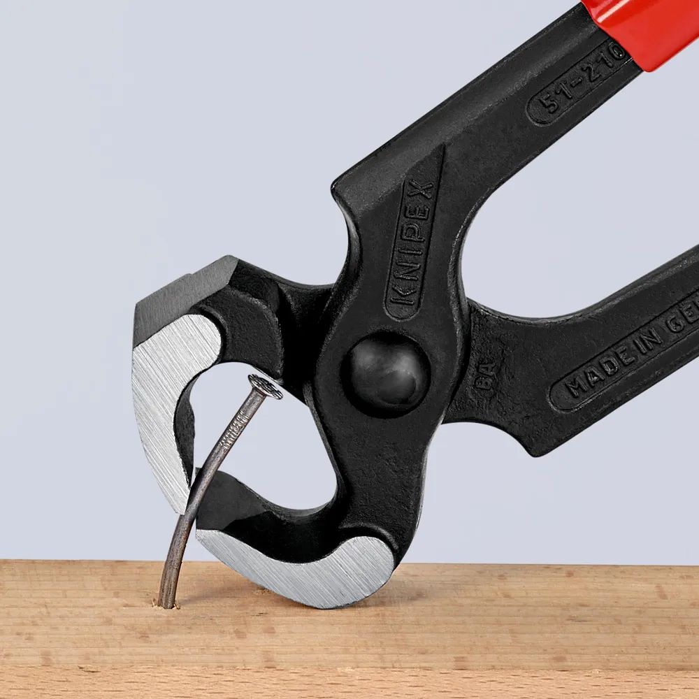 KNIPEX 51 01 210 Hammerzange mit Kunststoff überzogen schwarz atramentiert 210 mm