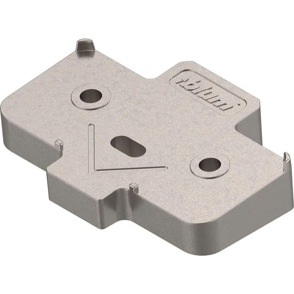 BLUM Winkelkeil kreuzform +5° Schraubversion, Zink, Distanzstärke 6 mm