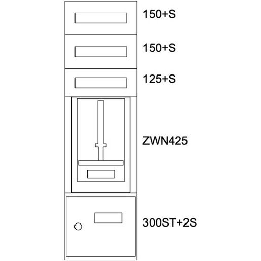 Eaton ZÄHLERVERTEILER-EINSATZ ST / EATON BPZ-MES-STN-400/12-1 137649