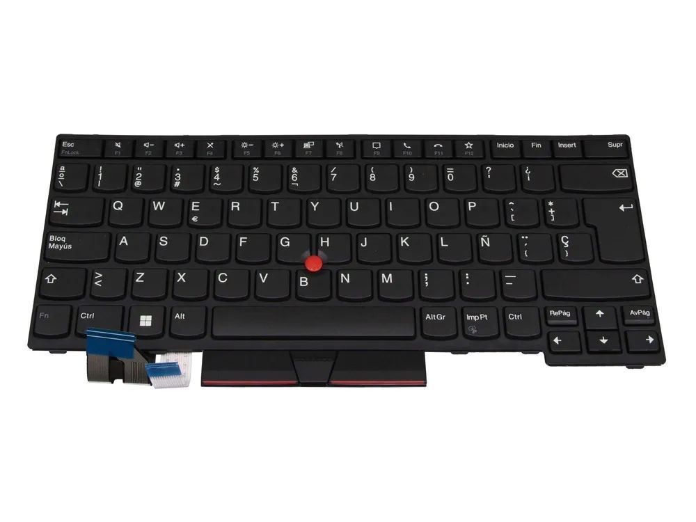Lenovo 5N20V44021 Tastatur SP spanisch schwarz/schwarz mit Mouse-Stick - Tastatur
