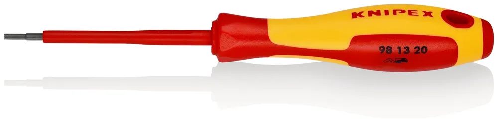 KNIPEX Schraubendreher für Innensechskantschrauben isoliert mit Mehrkomponenten-Hüllen, VDE-geprüft brüniert 175 mm