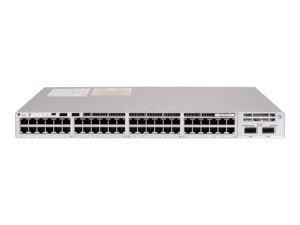 Cisco Catalyst 9200L - Network Essentials - Switch - L3 - managed - 8 x 100/1000/2.5G/5G/10GBase-T + 40 x 10/100/1000 (PoE+)