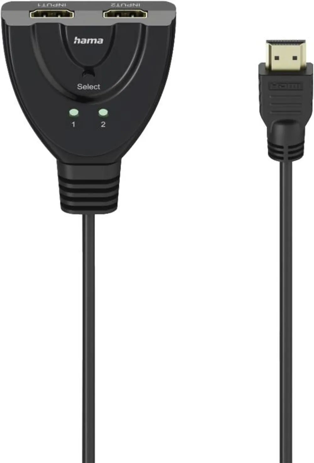 Hama 4K HDMI™-Umschalter 2x1, 2x HDMI™-Buchse - 1x HDMI™-Stecker