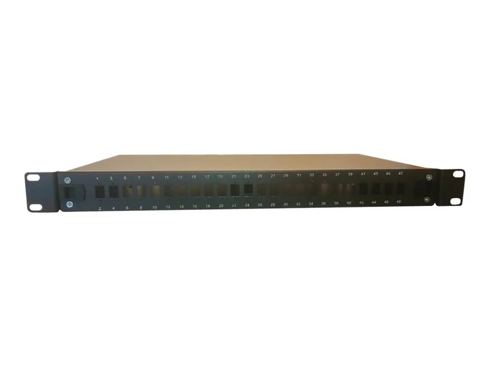 Lanview Patch Panel - SC X 24, LC Duplex x12 - Schwarz - 1U - 48.3 cm (19")