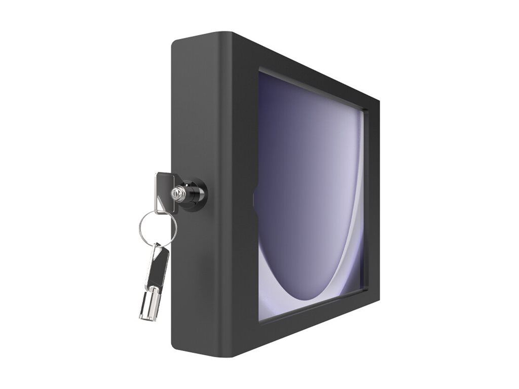 Compulocks Galaxy Tab A9 Apex Enclosure Wall Mount - Gehäuse - für Tablett - verriegelbar - hochwertiges Aluminium - Schwarz - Bildschirmgröße: 22.1 cm (8.7")