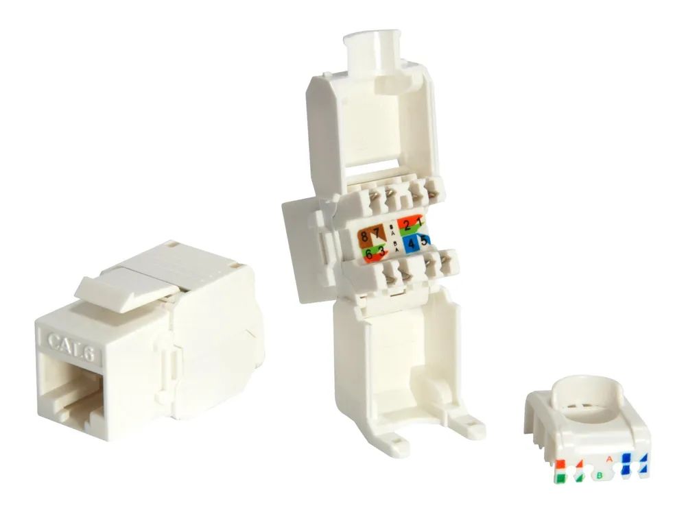 Equip Pro - Keystone Jack - CAT 6 - RJ-45 - weiß (Packung mit 8)