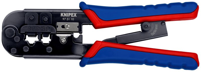 KNIPEX Crimpzange für Westernstecker RJ11/12 und RJ45