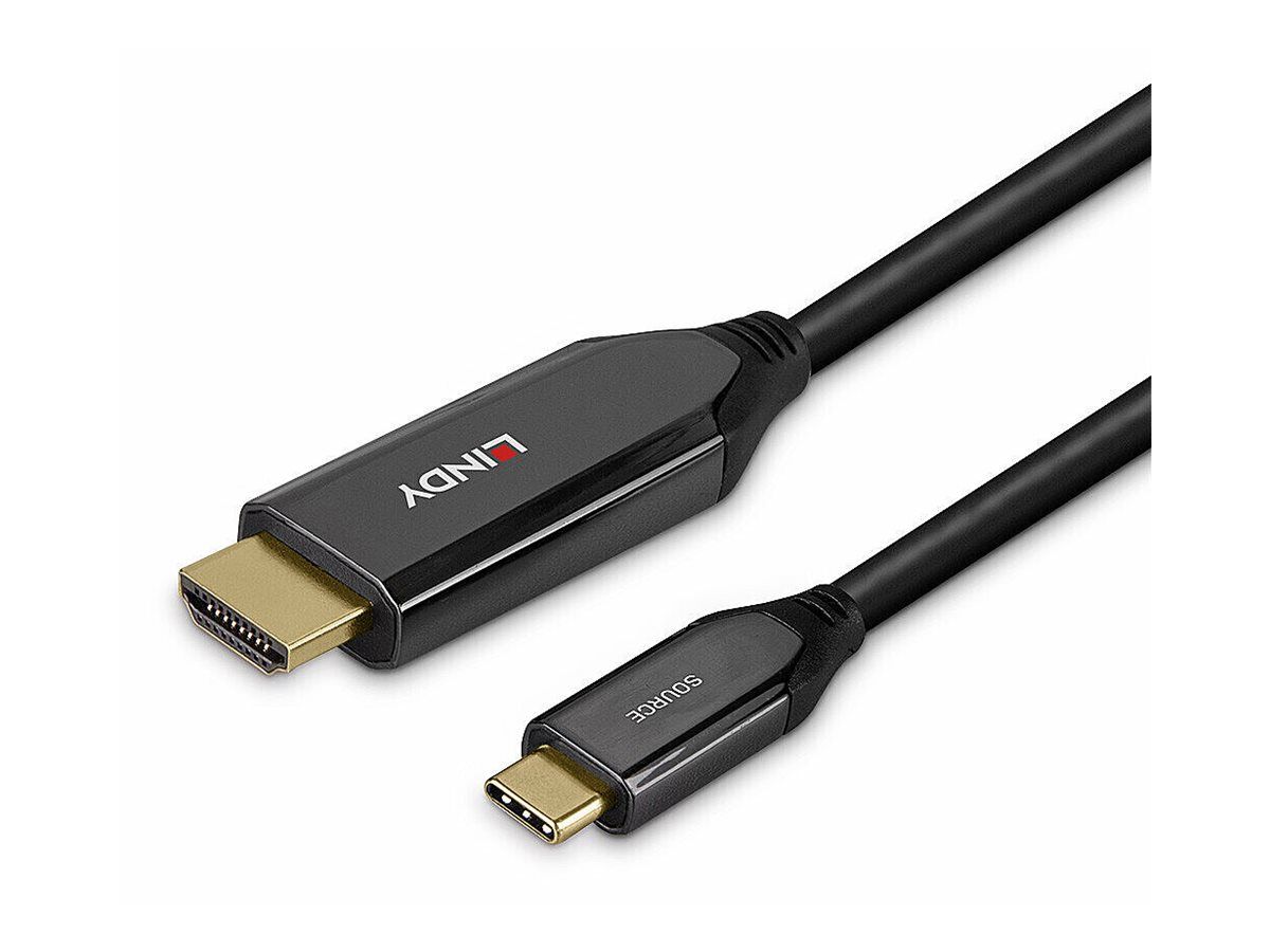 Lindy 1m USB Typ C an HDMI 8K60 Adapterkabel - Digital/Daten - Digital/Display/Video