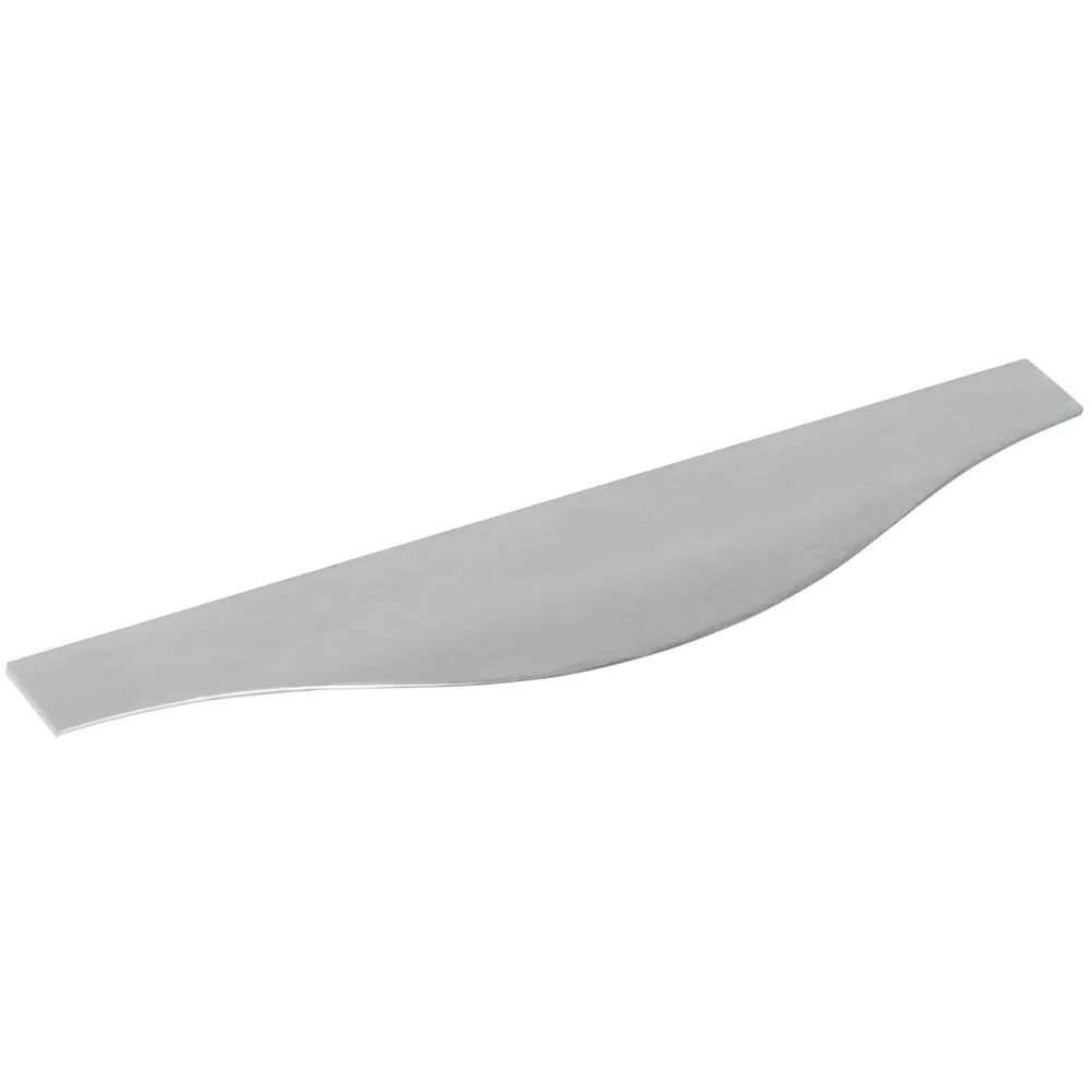 Furnipart Griffleiste MALIBU CURVE Länge 595 mm, Aluminium Edelstahl Effekt