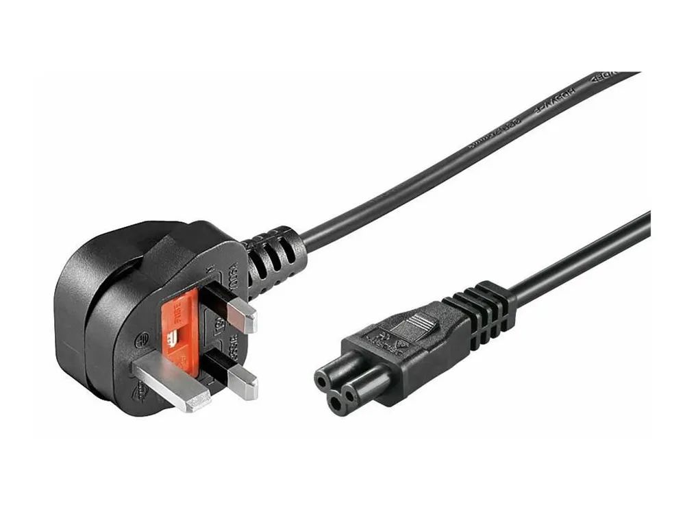 MicroConnect PE090810 - 1 m - Male connector / Female connector - C5-Koppler - Schwarz