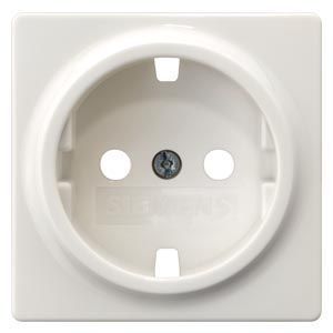 SIEMENS EP DELTA i-system, SteckdosenAbdeckung ohne Einsatz titanweiß 55x 55mm