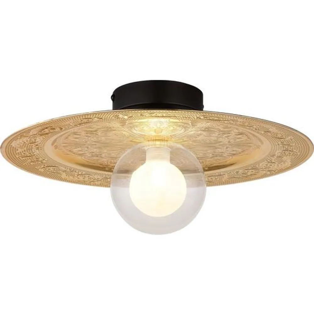 Globo DECKENLEUCHTE 1XG9 MAX.5W / GLOBO RIGA GOLD/SW. 26E610 15169DG