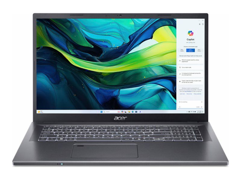 Acer Aspire 17 A17-51GM - Intel Core 7 150U / 1.8 GHz - Win 11 Home - GF RTX 2050 - 16 GB RAM - 1.024 TB SSD NVMe - 43.9 cm (17.3")