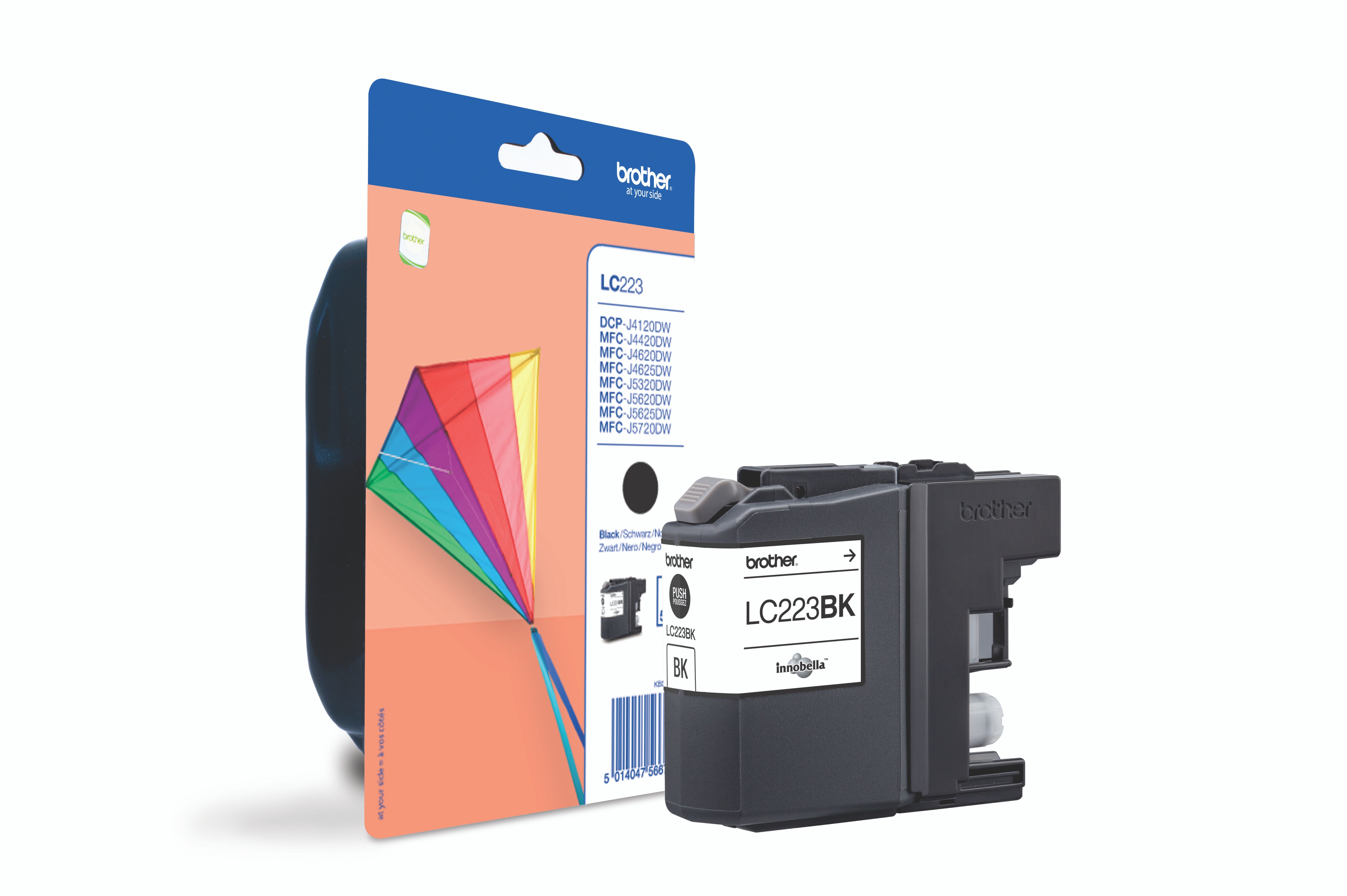 Brother LC223BK - Schwarz - original - Tintenpatrone