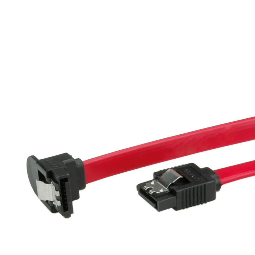 ROLINE Int. SATA 6.0 Gbit/s HDD-Kabel mit Schnappverschluss, gewinkelt, 0,5 m