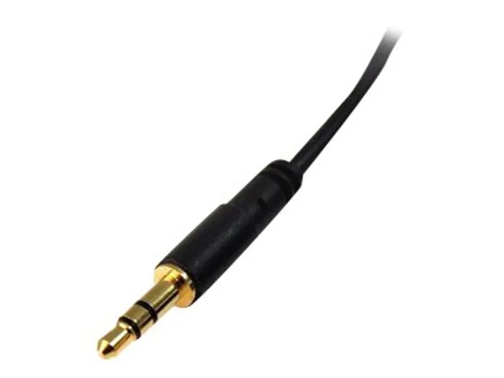 StarTech.com MU10MMS 3,5 mm Aux-Kabel (3m, schlank, St/St, Audiokabel, Kopfhörerkabel , 3,5mm Klinkenkabel)