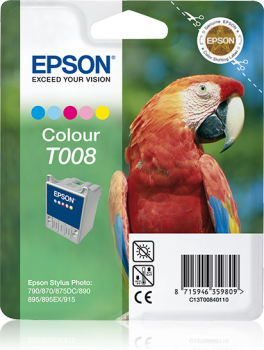 Epson Tinte T008 Parrot, Singlepack Colour