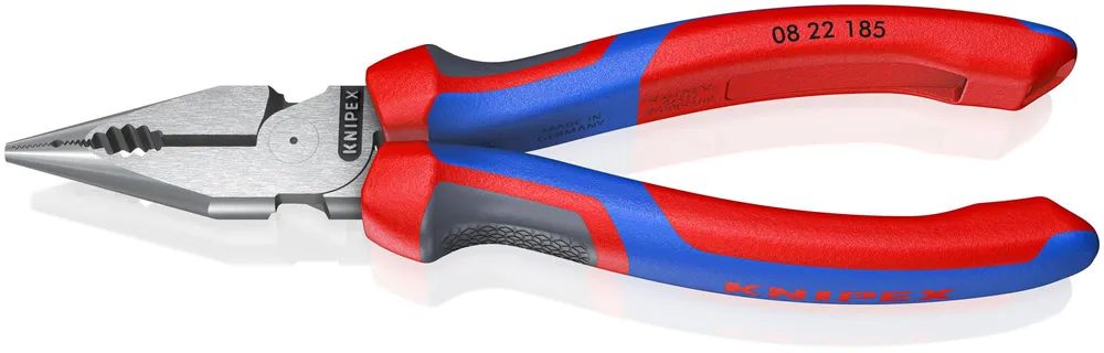 KNIPEX Spitz-Kombizange mit Comfort-Griffen schwarz atramentiert 185 mm