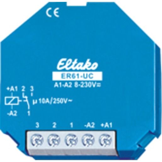 Eltako SCHALTRELAIS 1W 10A 8-230V UC / ELTAKO ER61-UC DOSENEINBAU 61001601