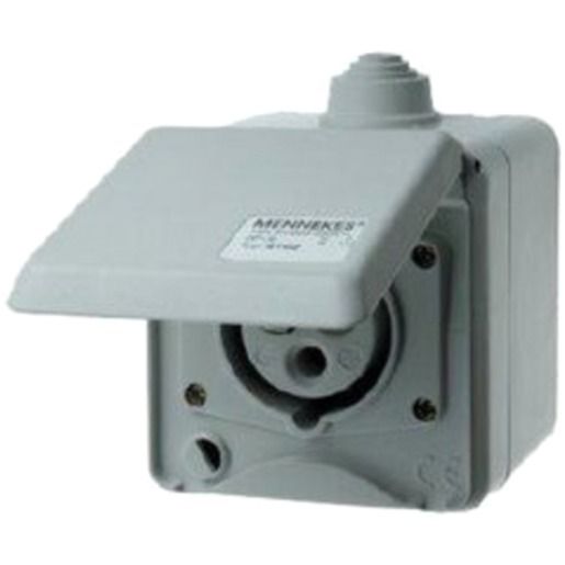 Mennekes CEPEX-CEE-STECKDOSE 230V-3X16A / MENNEK 4102 GRAU IP44 AM 4102